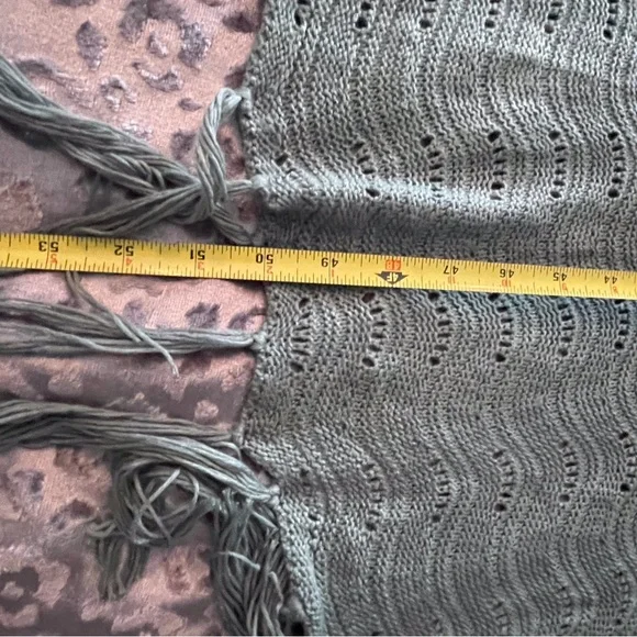 Davi & Dani Teal Open-Knit Beach Cover-Up - Picture 9 of 10